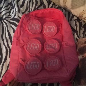 Lego pink backpack